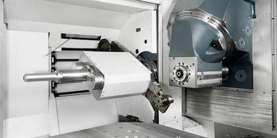 vertical CNC mill-turn machine