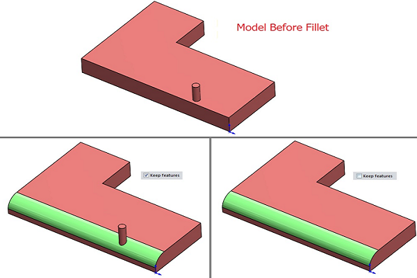 Fillet vs Chamfer